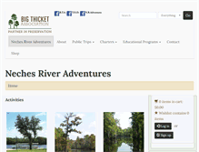Tablet Screenshot of nechesriveradventures.org